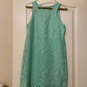 Blue lace dress